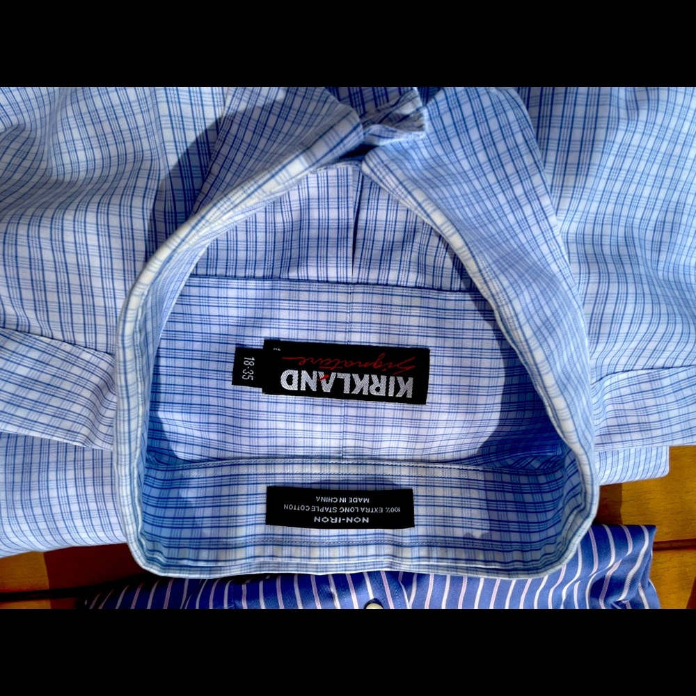 6 Kirkland Signature button down shirts 18/35